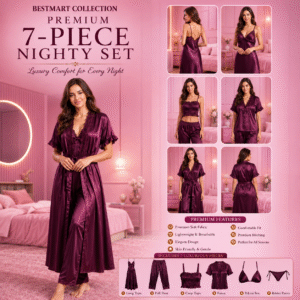 7 Part Premium Nightwear - koliza