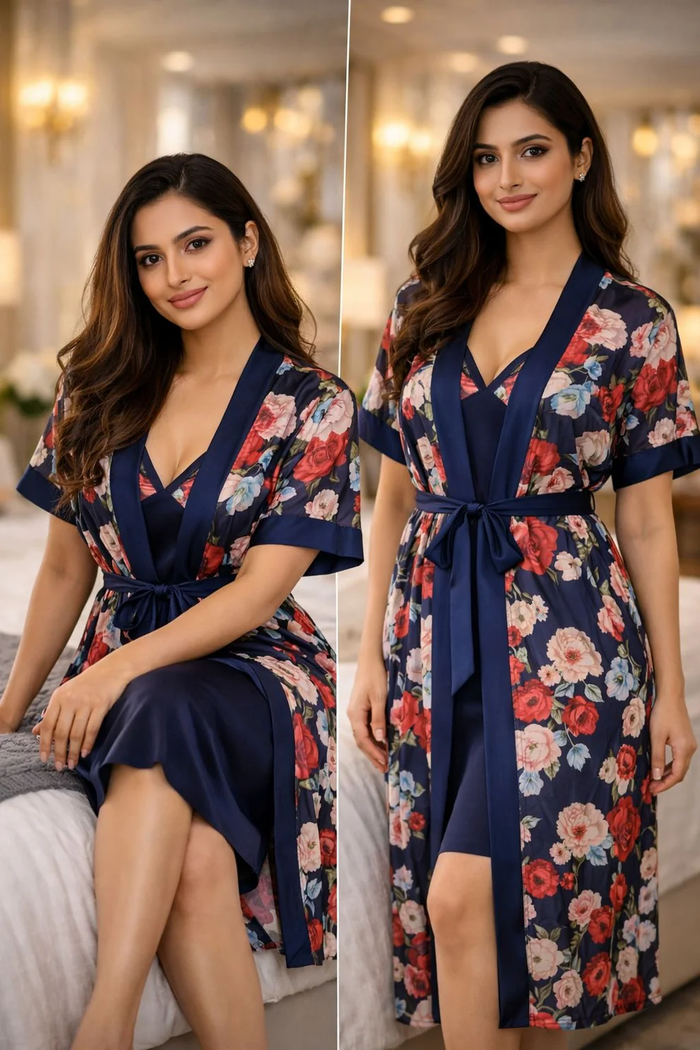 Printed Night Wear Set