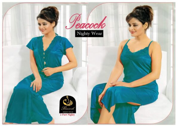 2Pc Best Quality Indian Night Dress - Image 2