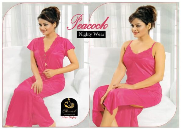 2Pc Best Quality Indian Night Dress - Image 4