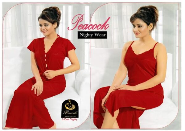 2Pc Best Quality Indian Night Dress - Image 3