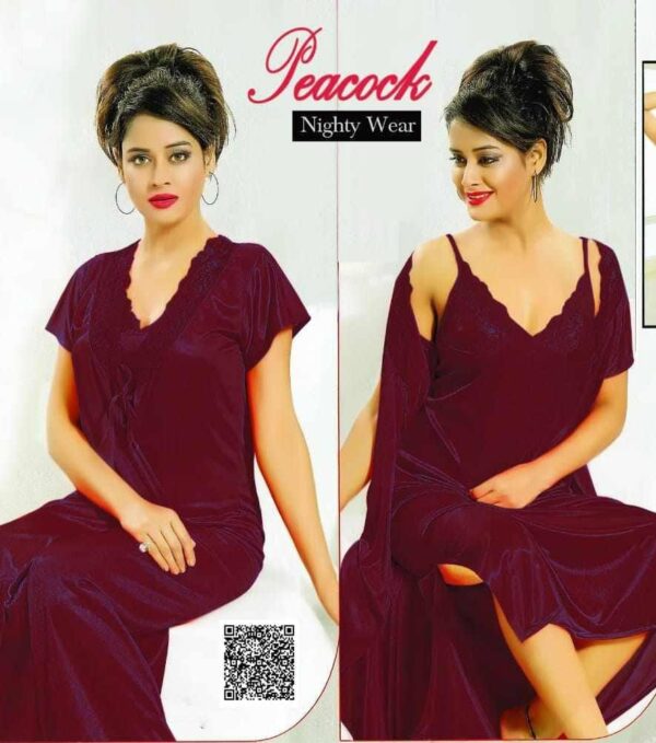 2Pc Best Quality Indian Night Dress - Image 7