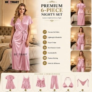 6 Part Premium Nightwear – Lux