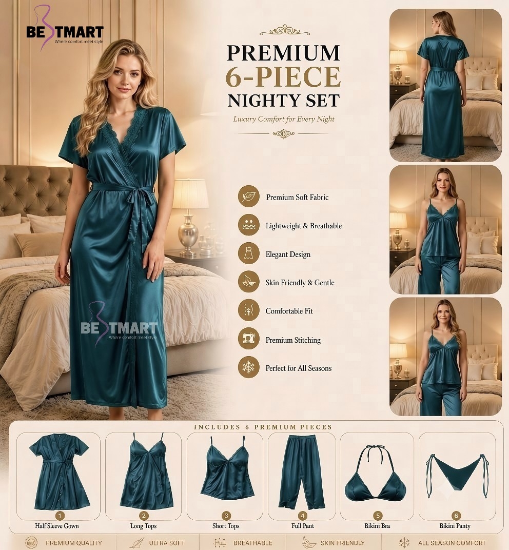 6 Part Premium Nightwear – Torrey