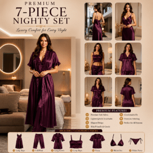 7 Part Premium Nightwear - koliza