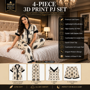 Luxury 4-Piece Classic Pajama Set