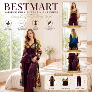 Printed Full Nighty-Blue Chocolate